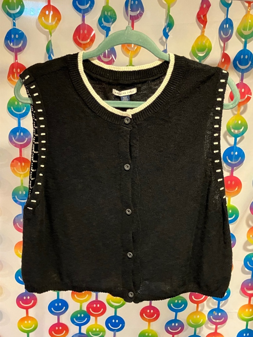 American Eagle Button-Up Sweater Vest (Medium)